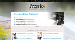 Desktop Screenshot of pressio.de