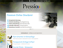Tablet Screenshot of pressio.de